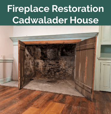 Open fireplace with brick exposed