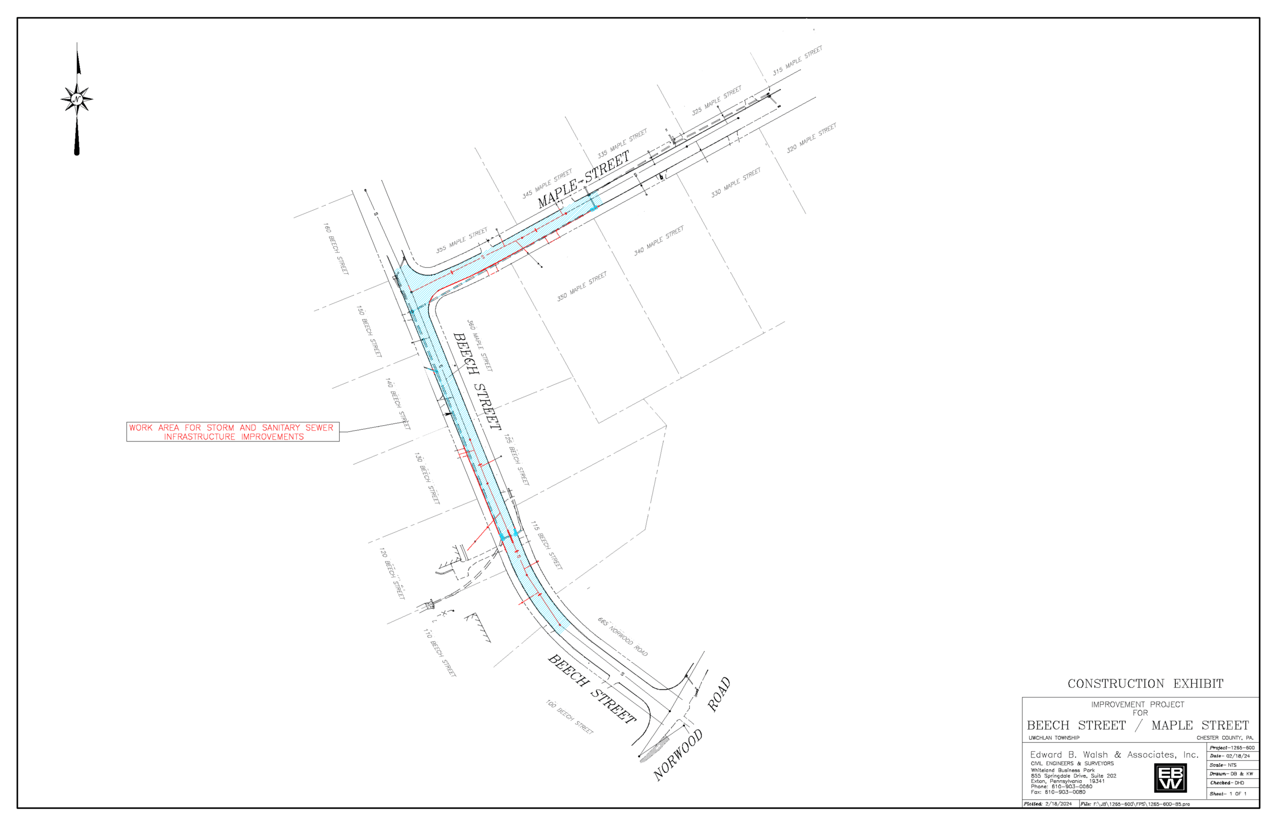 Beech and Maple St Location Map